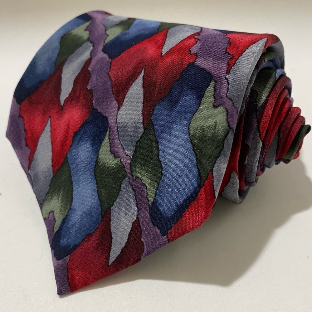 Jerry Garcia Blue Mountain Collection Six Neck Tie 100% Imported Silk Abstract